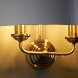  Endon 98937 - Zidna svetiljka HIGHCLERE 2xE14/40W/230V bela/mesing | Eponuda.com