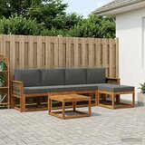  Set vanjskih sofa 6 pcs Prirodna i antracit Poliester | Eponuda.com