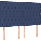 Maison Chic Posteljno vzglavje - Vzglavna omarica 4 kosa moder 80x7x78/88 cm blago, (22078149) | Shoptok.si