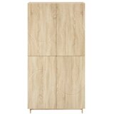  Visoka komoda Hrast sonoma 79x41x151 cm Konstruirano drvo - Hrast sonoma | shoptok.hr