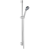 Sapho Tuš garnitura iz nerjavečega jekla v sijajno srebrni barvi z ročno prho/z drsnim nosilcem 98 cm Amy – | Shoptok.si