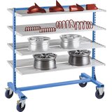 eurokraft pro regalni voziček z nosilno roko, nosilnost 500 kg, osnovni model brez nosilnih rok | Shoptok.si