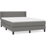 Maison Chic Box spring postelja - Vzmetna postelja z vzmetnico temno siva 140x200 cm blago SL14416, (21901809) | Shoptok.si