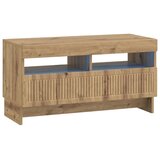 5-dijelni LED TV ormarić Hrast artisan Konstruirano drvo - Hrast artisan 81 cm | shoptok.hr