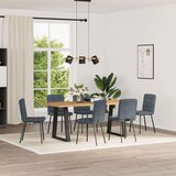  Blagovaonske stolice 6 kom tamnosive baršunaste | shoptok.hr