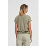 Marisse Cotton Blouse With Olive Print | Shoptok.si
