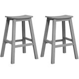 Barska stolica 2 pcs Svijetlo siva 52 x 43 x 73,5 cm HDPE | shoptok.hr