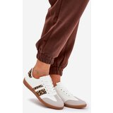 Boto Low Women's Sneakers Made Of Eco Leather Leopard Print White Nonalorin | Shoptok.si