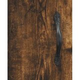vidaXL Visoka komoda dimljen hrast 69,5x34x180 cm inženirski les | Shoptok.si