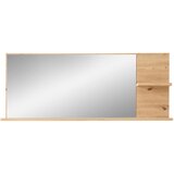 XORA STENSKO OGLEDALO, 148/60/17 cm steklo, leseni material | Shoptok.si