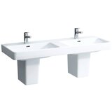 Laufen H8149680001041 Pro S 130 x 46 cm dvojni keramični umivalnik z 2 odprtinama | Shoptok.si