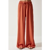  Women's Peach Flowy Knitted Palazzo Trousers | ePonuda.com