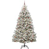  Umjetno božićno drvce Zelena i bijela 300 cm PVC i metal | shoptok.hr