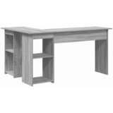  Stol s policom Siva Sonoma 142 x 102 x 73 cm Konstruirano drvo | Eponuda.com