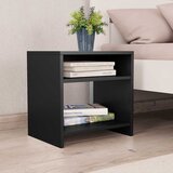  Noćni ormarić crni 40 x 30 x 40 cm od konstruiranog drva Crna | shoptok.hr