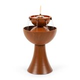 Blumfeldt Hadrian, vrtna fontana z oljno svetilko, 8 W, pocinkana kovina, rjave barve | Shoptok.si