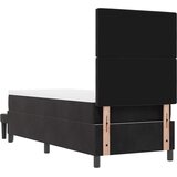 Krevet s opruga kutije s uzglavljem Crna 200 x 80 cm Baršun | shoptok.hr