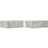 vidaXL viseći noćni ormarići 2 kom boja betona 40x30x15 cm od iverice | shoptok.hr