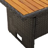  2-dijelna vrtna garnitura od poliratana s jastucima crna | shoptok.hr
