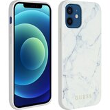  Maska Guess Faceplate Marble za iPhone 12 mini (5.4) bela | ePonuda.com