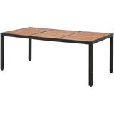 Ambia Garden vrtna garnitura jeklo krem barve, črna, barve akacije | Shoptok.si