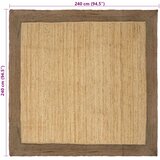  Tepisi za područja Siva 240 x 240 cm Juta | Eponuda.ba