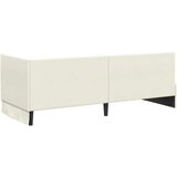  Kutni okvir kreveta s uzglavljem Krema 80 cm x 200 cm Baršun | shoptok.hr