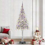 vidaXL Božično drevo med 300 LED z stojalom Bela 210 cm PE in jeklo | Shoptok.si