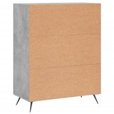  Komoda siva boja betona 69,5 x 34 x 90 cm od konstruiranog drva Slike