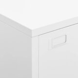  Industrijski sanduk za pohranu bijeli 75 x 40 x 115 cm metalni | shoptok.hr