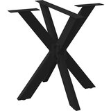 vidaXL Noge blagovaonskog stola u obliku pauka crne 85x85x(72-73) cm čelik | shoptok.hr
