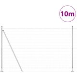  Vanjski Euro Ograda s Betonskom Podlogom 10 x 1,5 m Srebrna | shoptok.hr