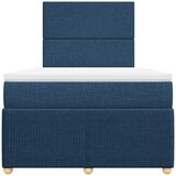  Krevet s oprugama i madracem plavi 120 x 190 cm od tkanine | shoptok.hr