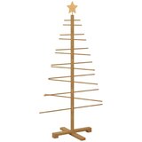 vidaXL Leseno božično drevo z stojalom Rjava 125 cm Bambus | Shoptok.si