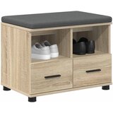  Klupa za hodnik s jastukom Sonoma hrast 60 x 38 x 46 cm | shoptok.hr