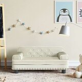 vidaXL Dječja fotelja krem 70 x 45 x 30 cm baršunasta | shoptok.hr