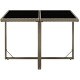  Vrtni stol sivi 109 x 107 x 74 cm od poliratana i stakla | shoptok.hr