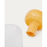 Kave Home Rumena steklena vaza (višina 30,5 cm) Kelse – | Shoptok.si