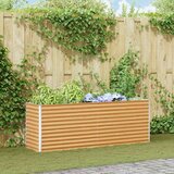  Vrtna visoka greda 195 x 50 x 68 cm Cinkana jeklena, (5000287813) | Shoptok.si