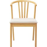  Stolac za blagovanje 2 pcs Prirodna i svijetla Čvrsto drvo | shoptok.hr