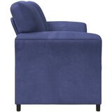 SOFA za 3 osobe Policijska plava 198 x 83 x 95 cm Baršun | shoptok.hr