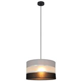  Luster na sajli HELEN 1xE27/15W/230V, prečnik 35 cm, crna/siva/srebrna | Eponuda.com