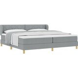 VidaXL Box Spring Krevet s Madracem - Svjetlosiva - 200x200 cm - Tkanina VidaXL Box Spring Krevet s Madracem - Svjetlosiva - 200x200 cm - Tkanina Slike