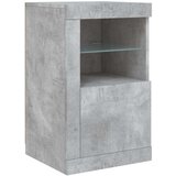  Komoda z LED lučkami betonsko siva 142,5x37x67 cm | Shoptok.si
