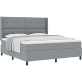 Box Spring Postelja z Blazino Svetlo Siva 180x200 cm Tkanina, (22050573) | Shoptok.si