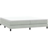 Box Spring krevet bez madracem svijetlo sivi 200x210 cm baršun | shoptok.hr