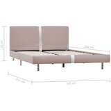  Okvir za krevet od umjetne kože boja cappuccina 140 x 200 cm | shoptok.hr