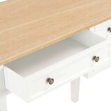  280069 Writing Desk White 109,5x45x77,5 cm Wood | shoptok.hr