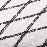  Perivi tepih 120 x 180 cm crno-bijeli | shoptok.hr