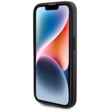 Guess GUHCP15LHG4SGK silikonski ovitek za iPhone 15 Pro - črn z bleščicami in zlatim logom | Shoptok.si